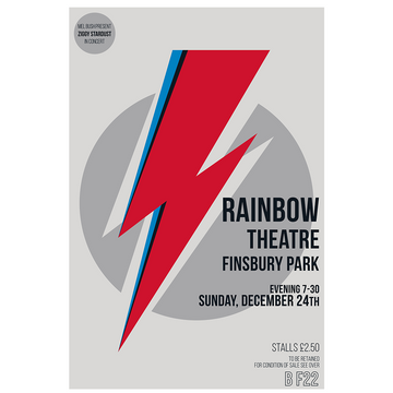 David Bowie Rainbow Theatre  - Stampa Fine Art