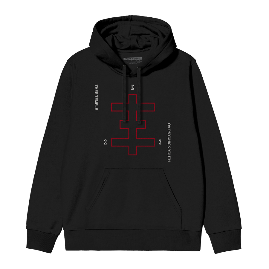 Temple ov the Psichic Youth Unisex Hoodie - Paint It Black