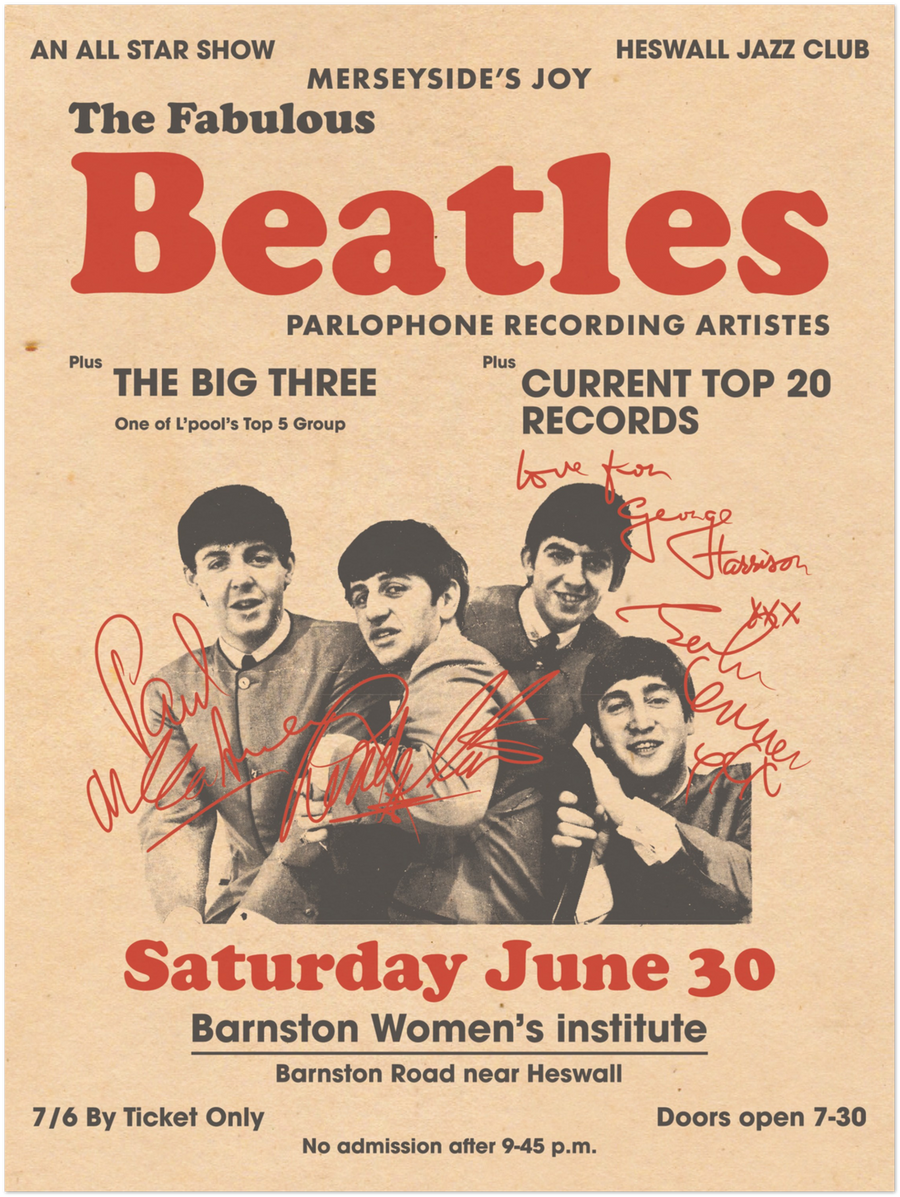 Beatles Heswall Jazz  - Stampa Fine Art