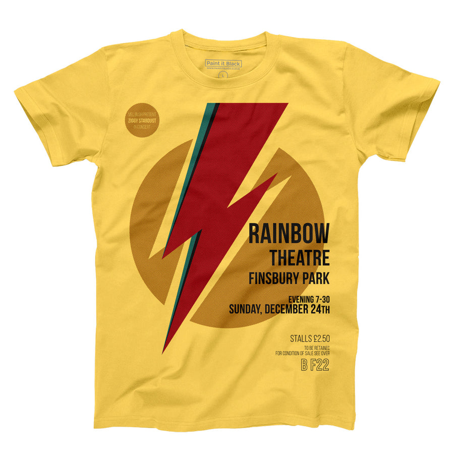  Ziggy live in Rainbow Theatre 1972 - Unisex T-Shirt - Paint It Black