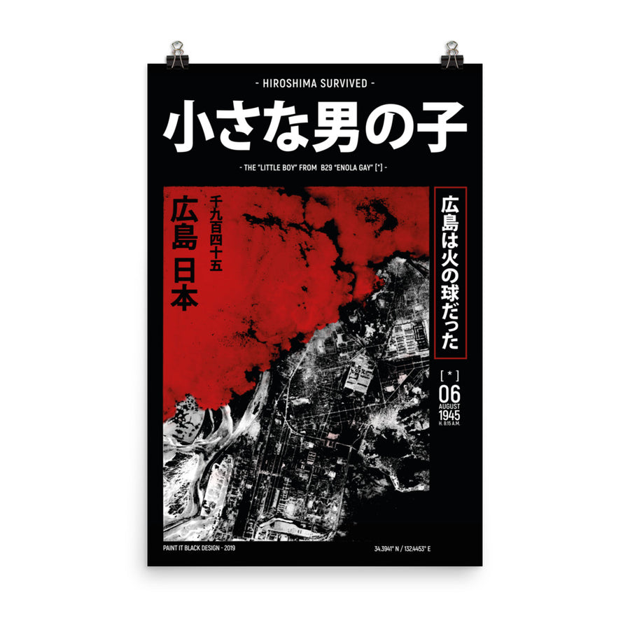 Hiroshima bombing inspired poster Paint It Black