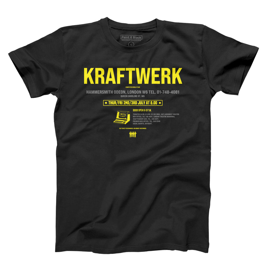 Kraftwerk  tour 1981 maglietta uomo unisex t-shirt | Paint It Black online  shop