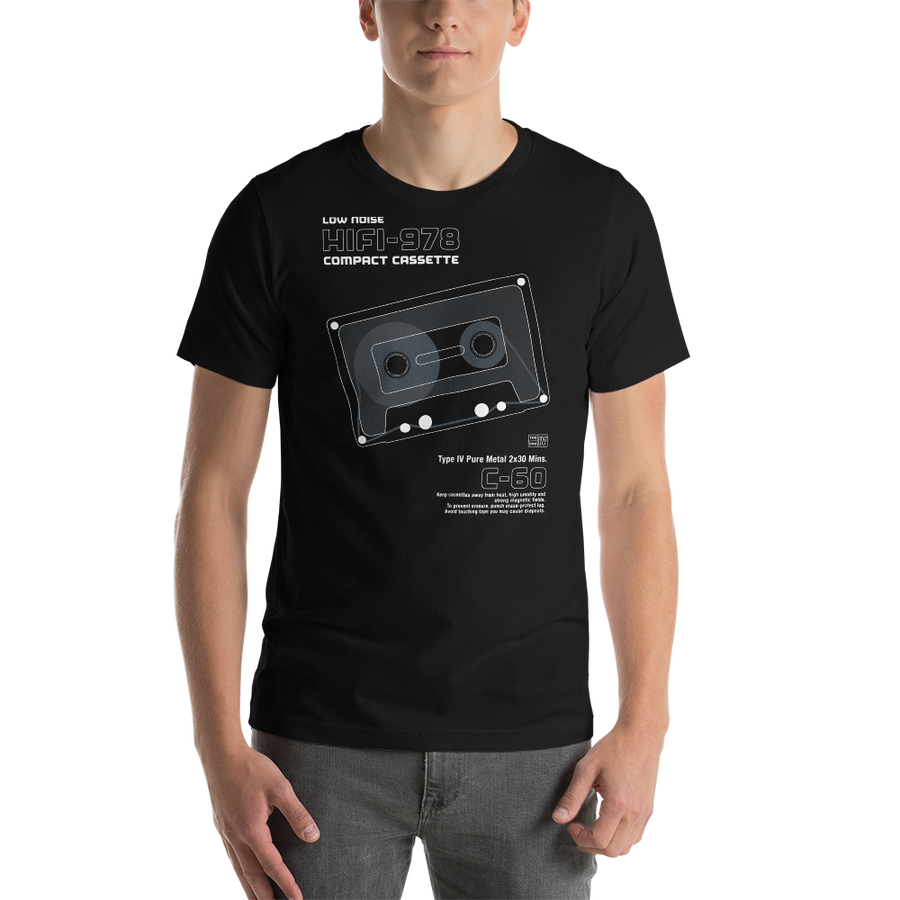 Stereo Cassette Men’s T-Shirt - maglietta uomo - Paint It Black online Clothings online shop