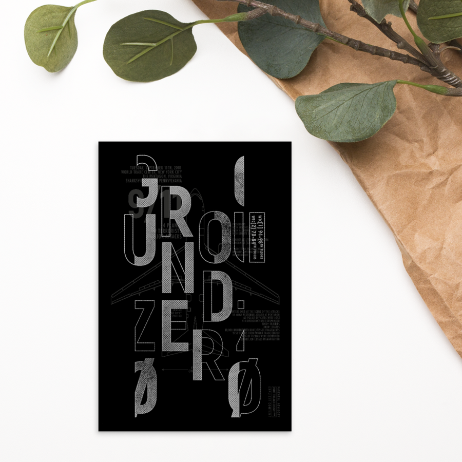 Ground Zero Postcard | Paint It Black Postcards Shop