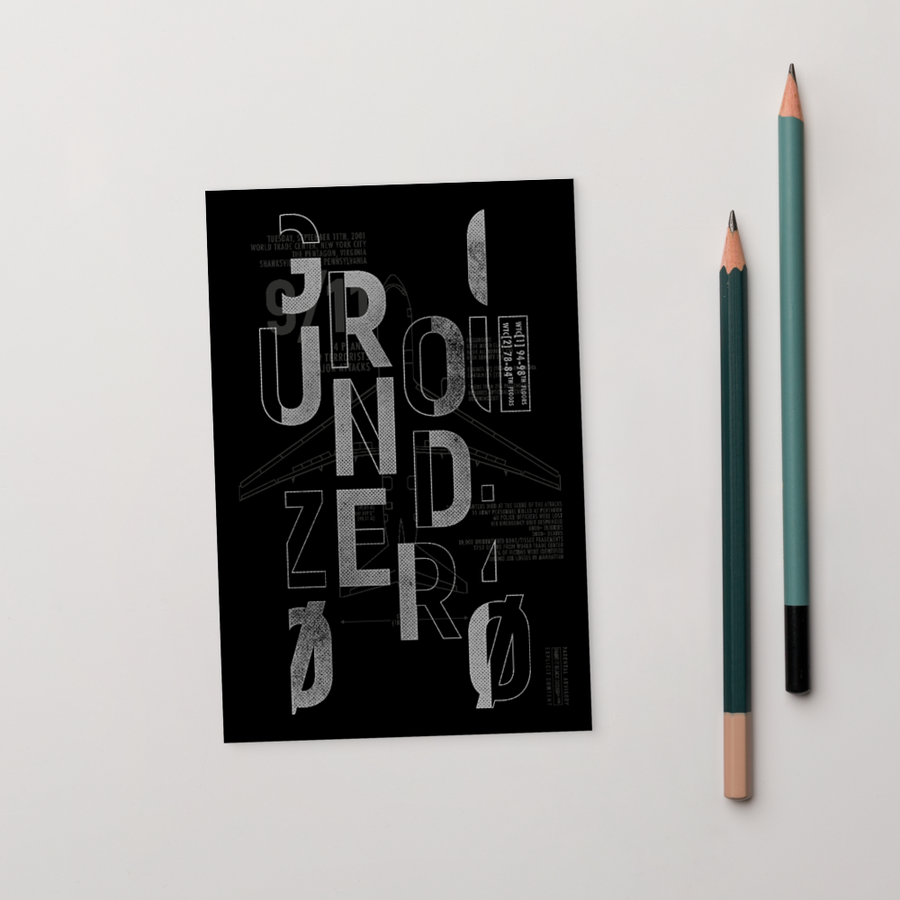 Ground Zero Postcard | Paint It Black Postcards Shop