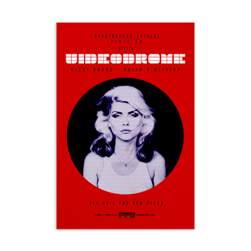 Videodrome Postcard | Paint It Black Postcards Shop