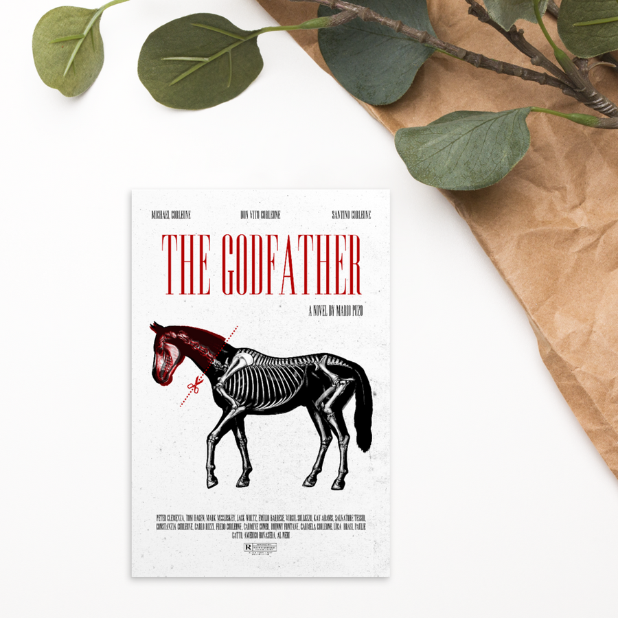 The Godfather  Postcard | Paint It Black Postcards Shop