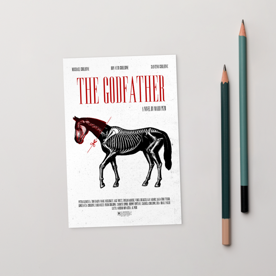 The Godfather  Postcard | Paint It Black Postcards Shop