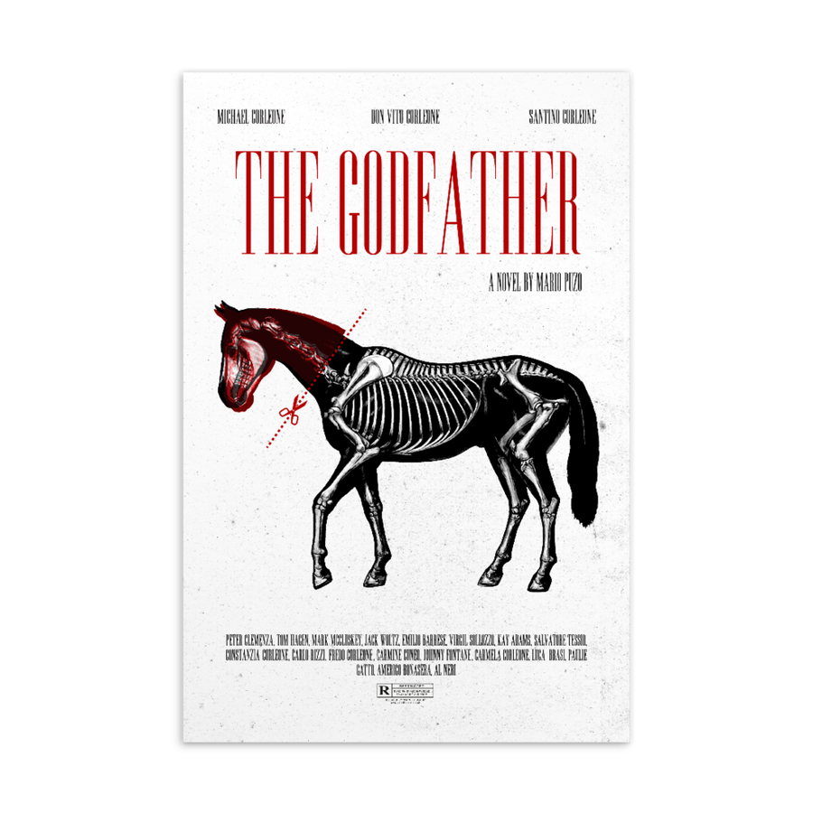 The Godfather  Postcard | Paint It Black Postcards Shop