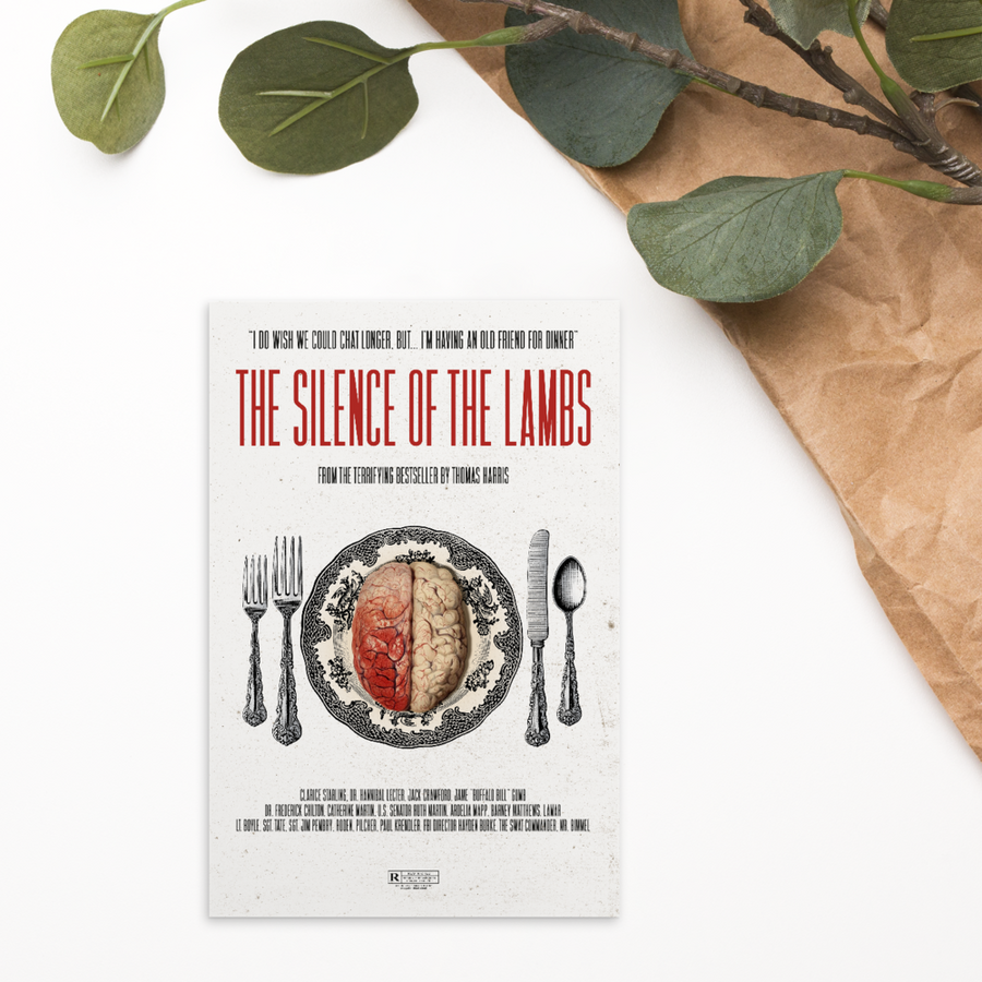 The Silence of the Lambs  Postcard - Paint It Black postcard shop online