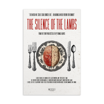 The Silence of the Lambs  Postcard - Paint It Black postcard shop online