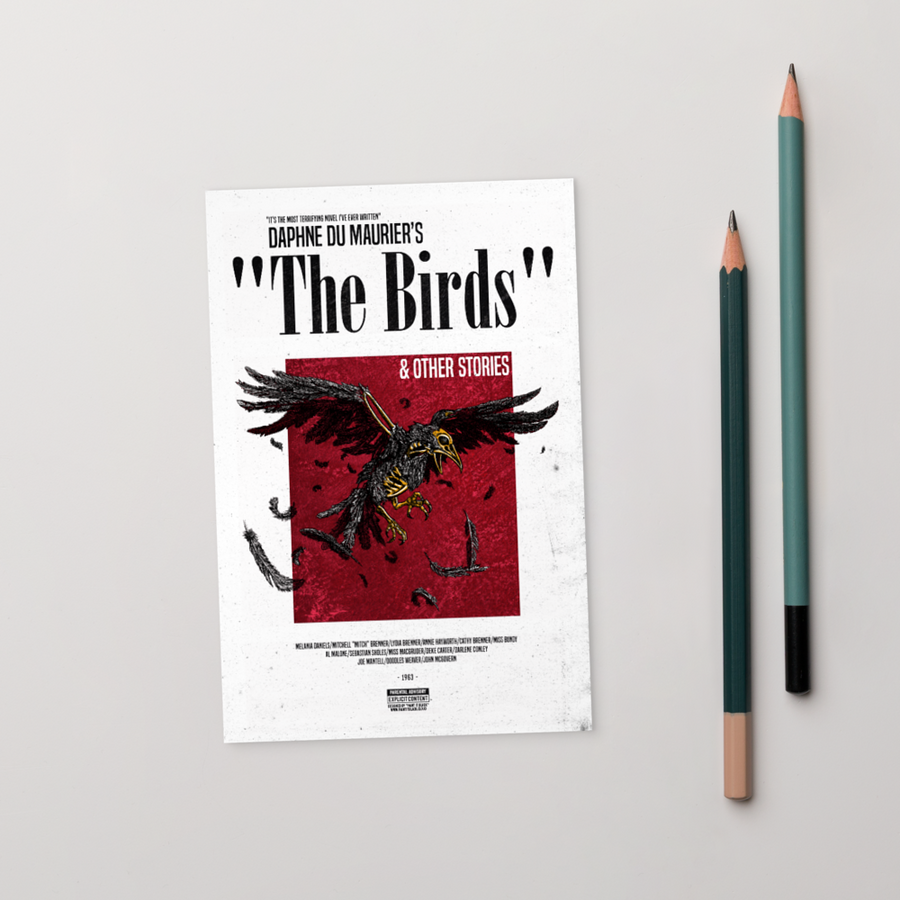 The Birds Postcard | Paint It Black Postcards Shop