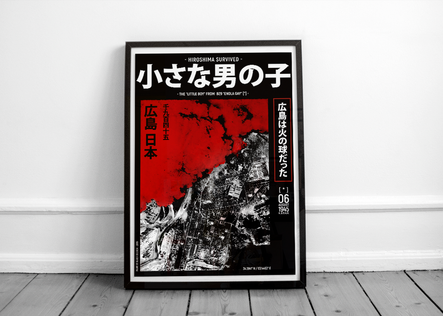 Hiroshima bombing inspired poster Paint It Black