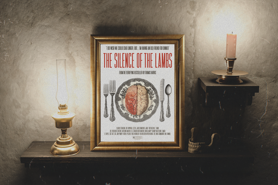 The Silence of the Lambs inspired poster Paint It Black