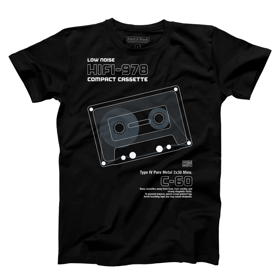 Stereo Cassette Men’s T-Shirt - maglietta uomo - Paint It Black online Clothings online shop