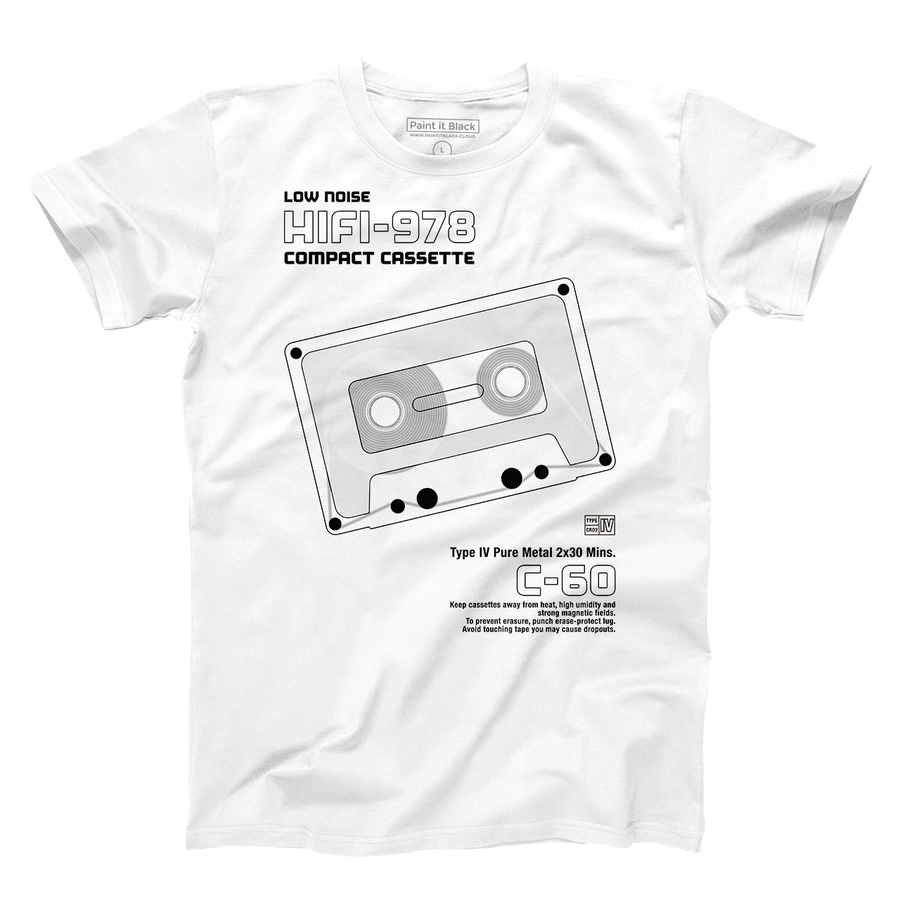 Stereo Cassette Men’s T-Shirt - maglietta uomo - Paint It Black online Clothings online shop