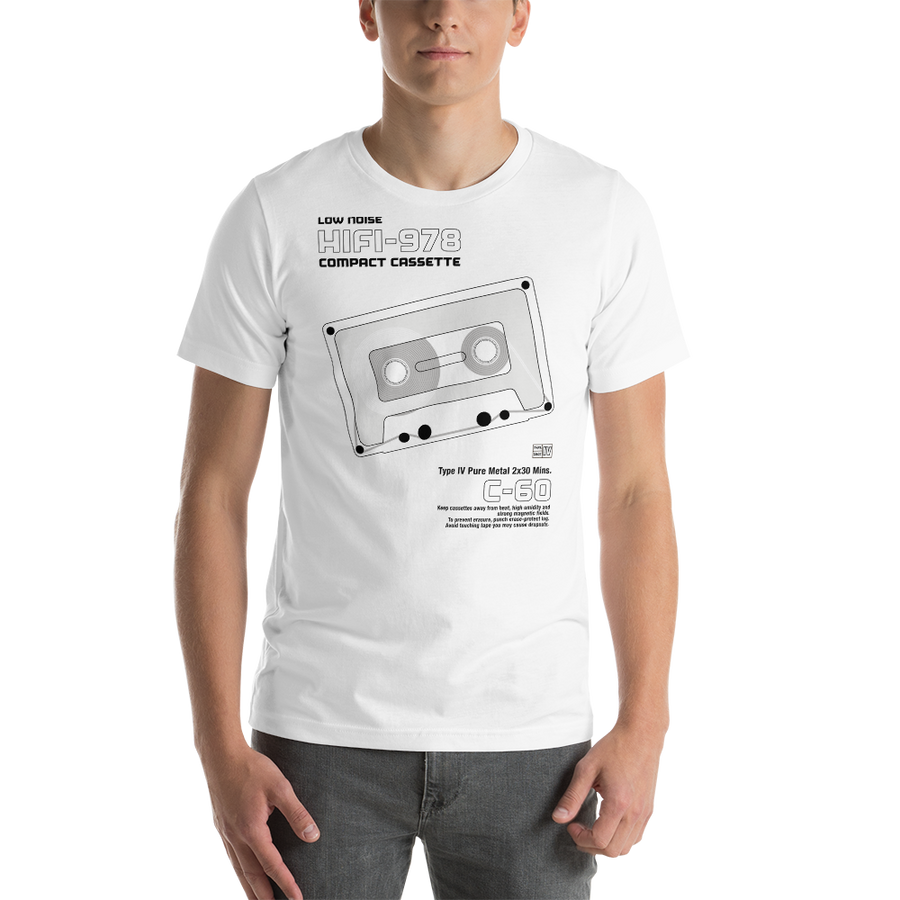 Stereo Cassette Men’s T-Shirt - maglietta uomo - Paint It Black online Clothings online shop