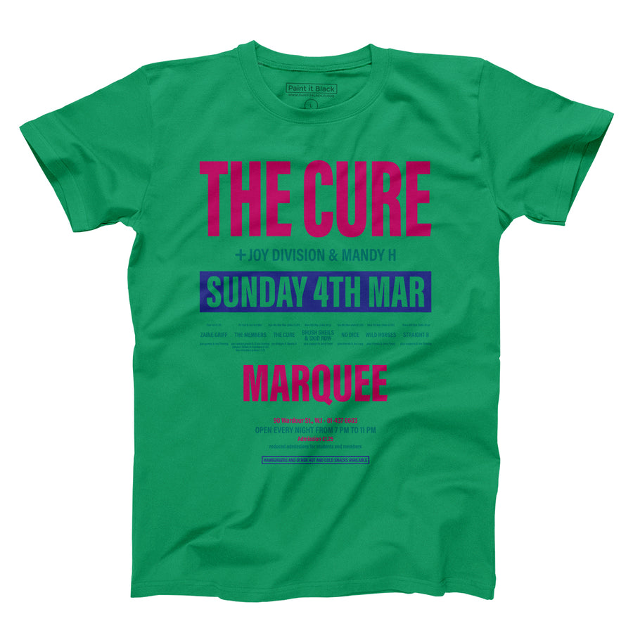 The Cure at Marquee unisex t-shirt | Paint It Black shop online