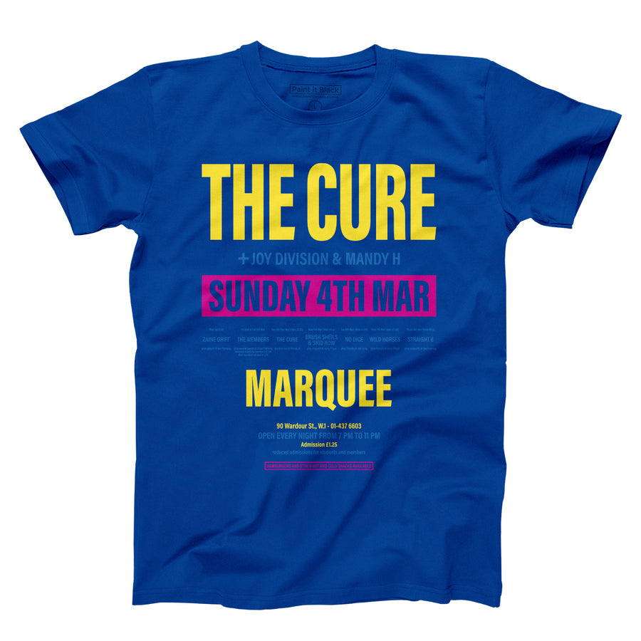 The Cure at Marquee unisex t-shirt | Paint It Black shop online