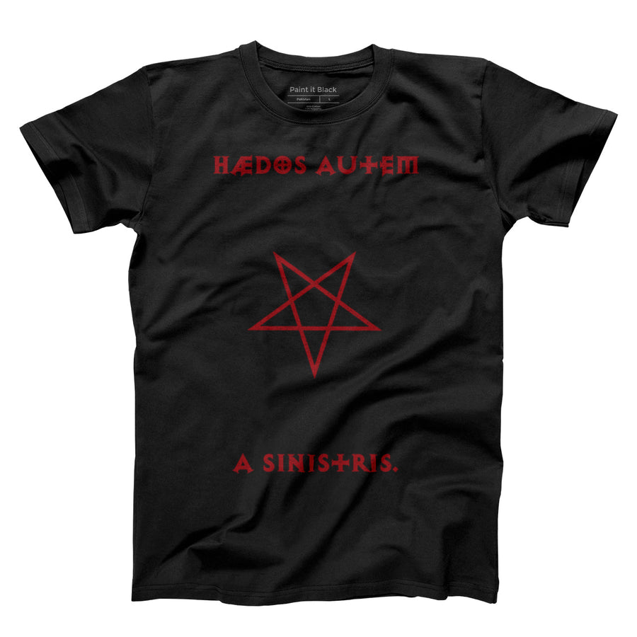 ædos autem a sinistris - Unisex T-shirt - Paint It Black online shop