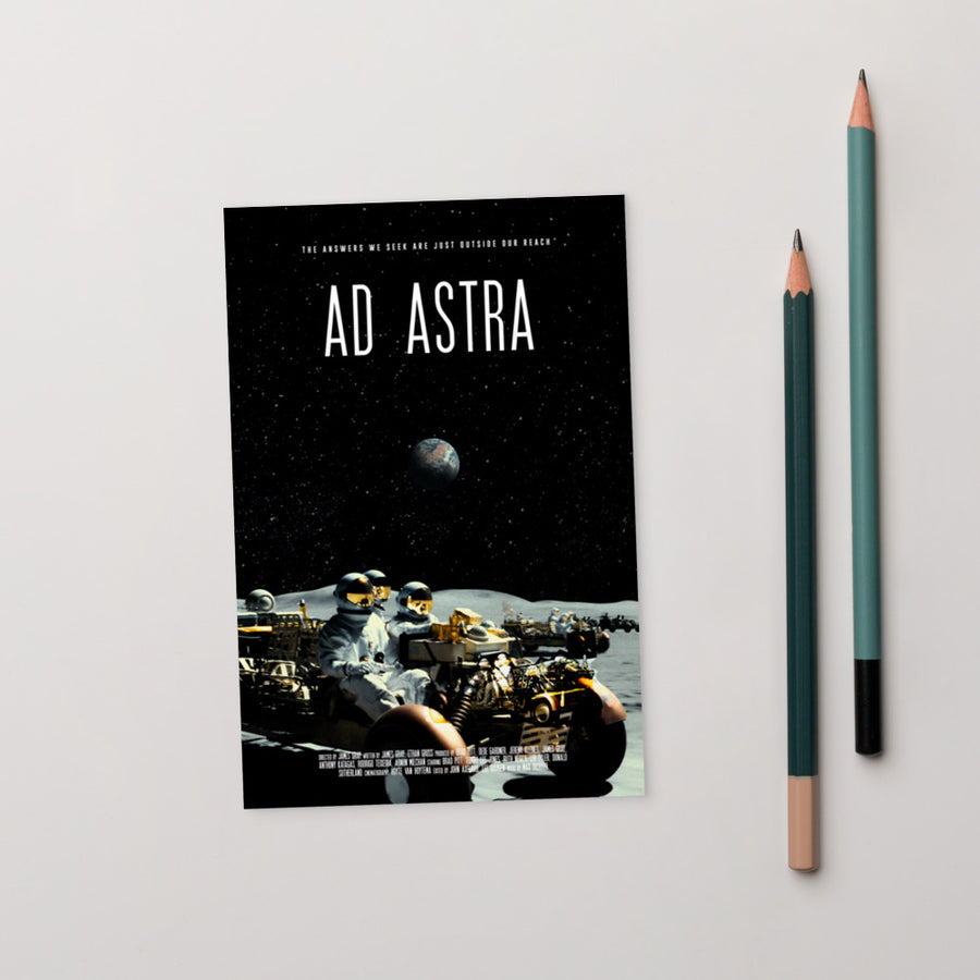 Ad Astra Postcard | Paint It Black online postcards shop