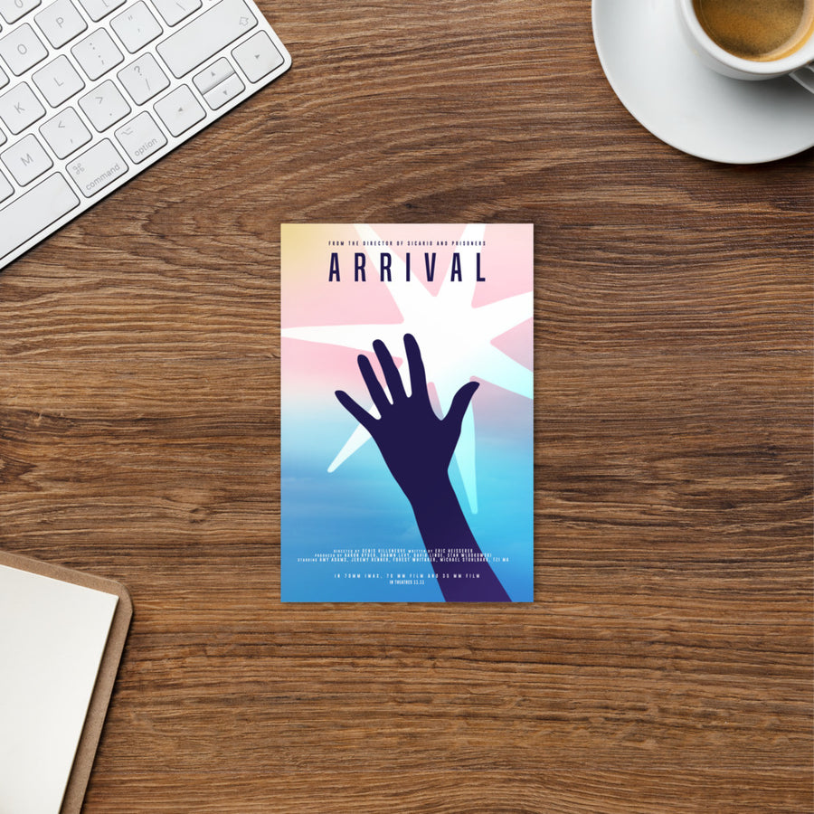 Arrival Postcard | Paint It Black online postcards shop