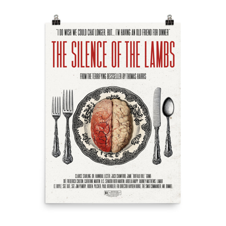 The Silence of the Lambs inspired poster Paint It Black