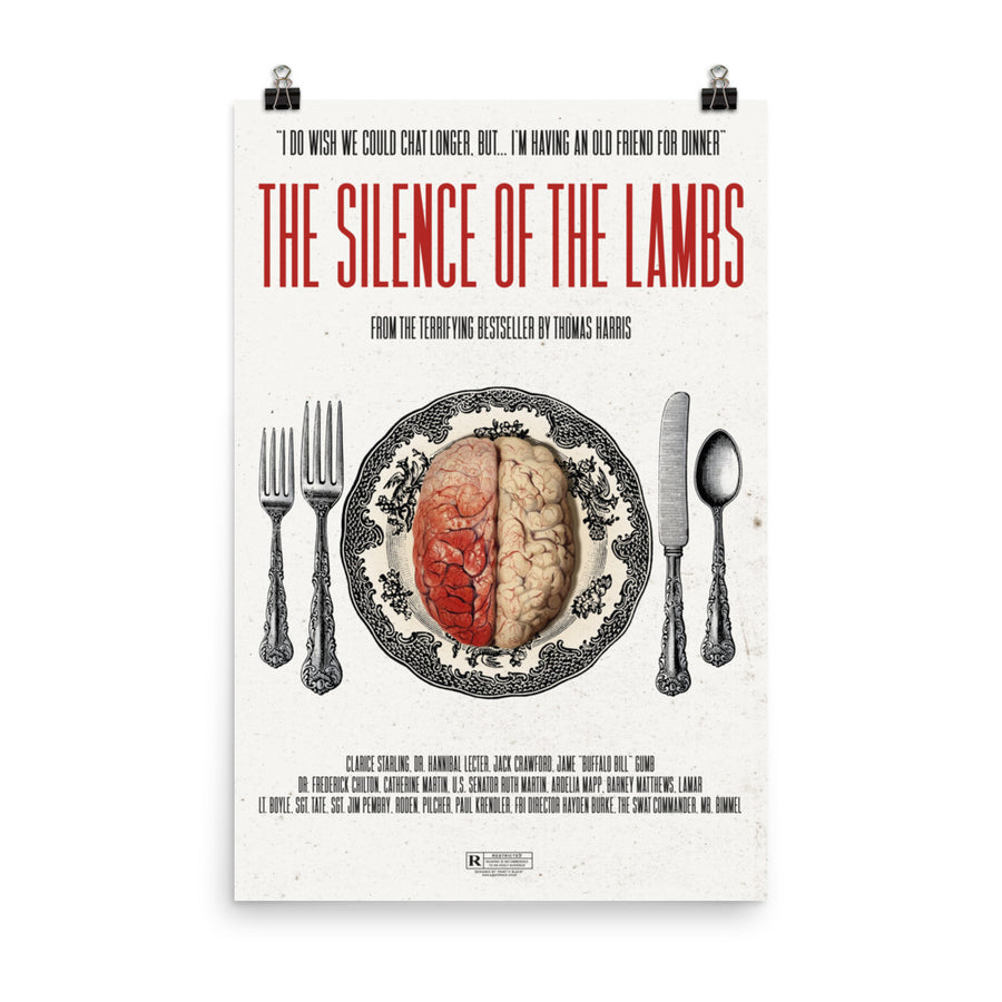 The Silence of the Lambs inspired poster Paint It Black