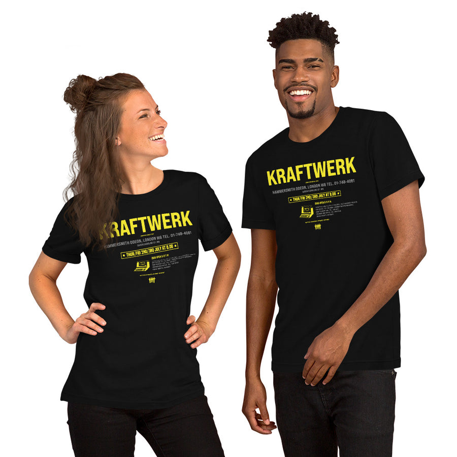 Kraftwerk  tour 1981 maglietta uomo unisex t-shirt | Paint It Black online  shop