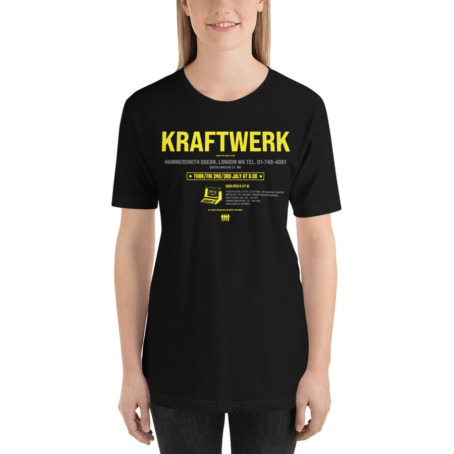 Kraftwerk  tour 1981 maglietta uomo unisex t-shirt | Paint It Black online  shop