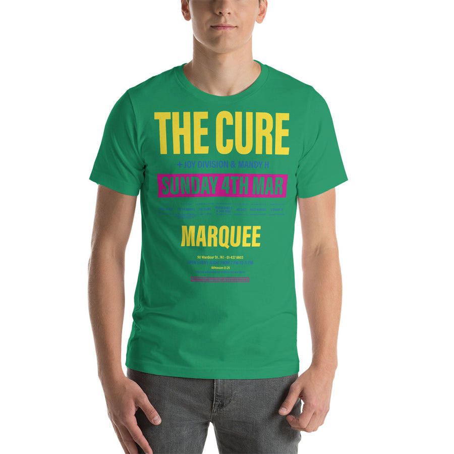 The Cure at Marquee unisex t-shirt | Paint It Black shop online