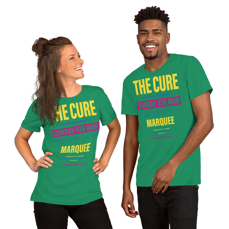 The Cure at Marquee unisex t-shirt | Paint It Black shop online