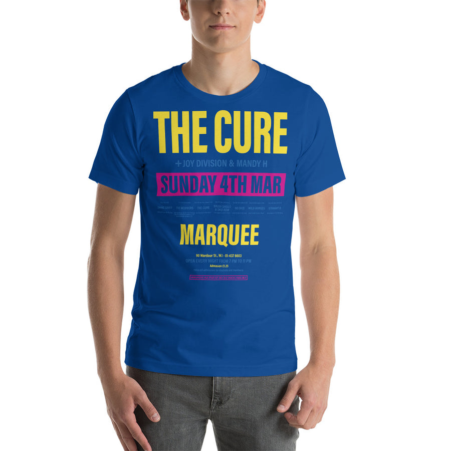 The Cure at Marquee unisex t-shirt | Paint It Black shop online