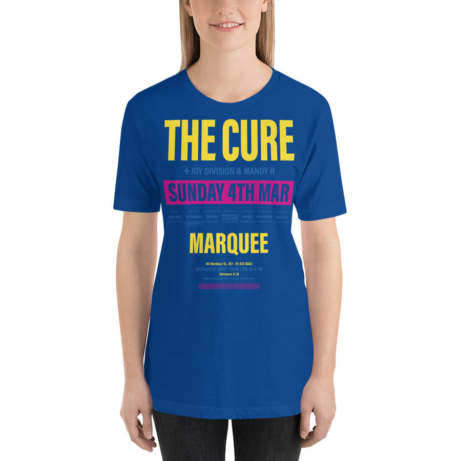 The Cure at Marquee unisex t-shirt | Paint It Black shop online