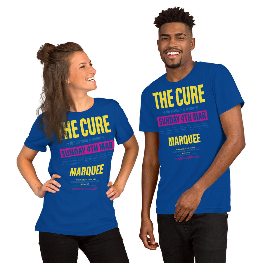 The Cure at Marquee unisex t-shirt | Paint It Black shop online