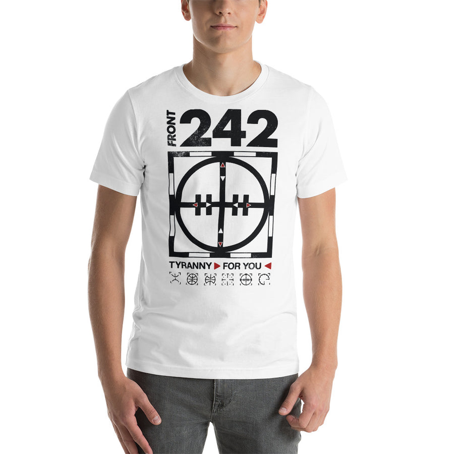 Front 242 Tirranny for you t shirt - Paint It Black T-Shirt Shop Online