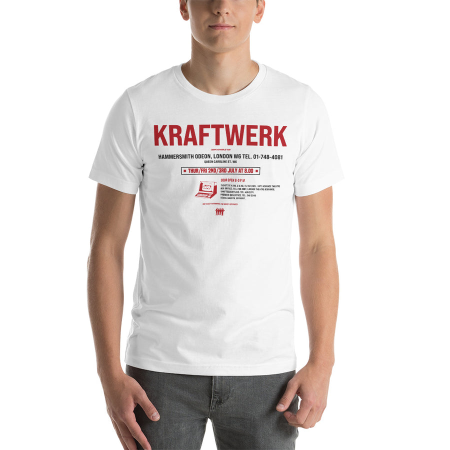 Kraftwerk  tour 1981 maglietta uomo unisex t-shirt | Paint It Black online  shop