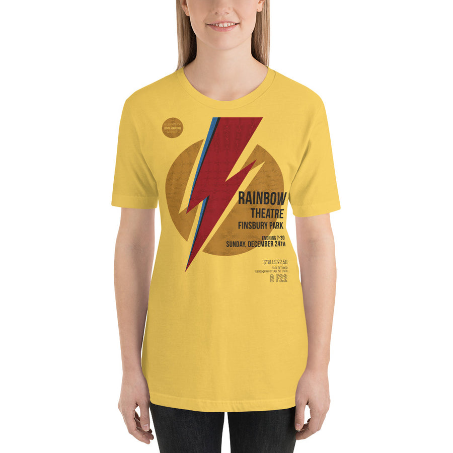  Ziggy live in Rainbow Theatre 1972 - Unisex T-Shirt - Paint It Black